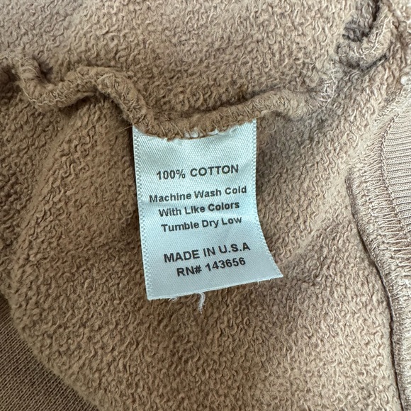 JOAH BROWN Empire Pullover Hoodie S/M Terracota French Terry - Picture 12 of 12